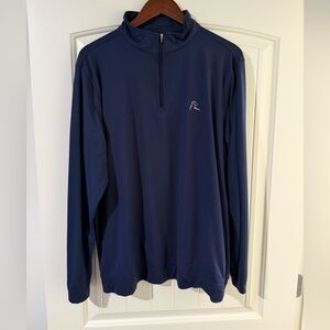 Navy Blue Quarter-Zip Pullover Rhoback Men’s Large